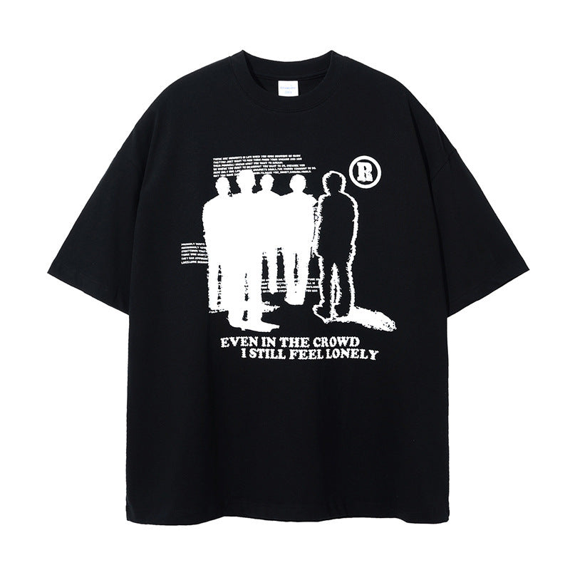 "LONELINESS" Retro Design Oversized T-Shirt