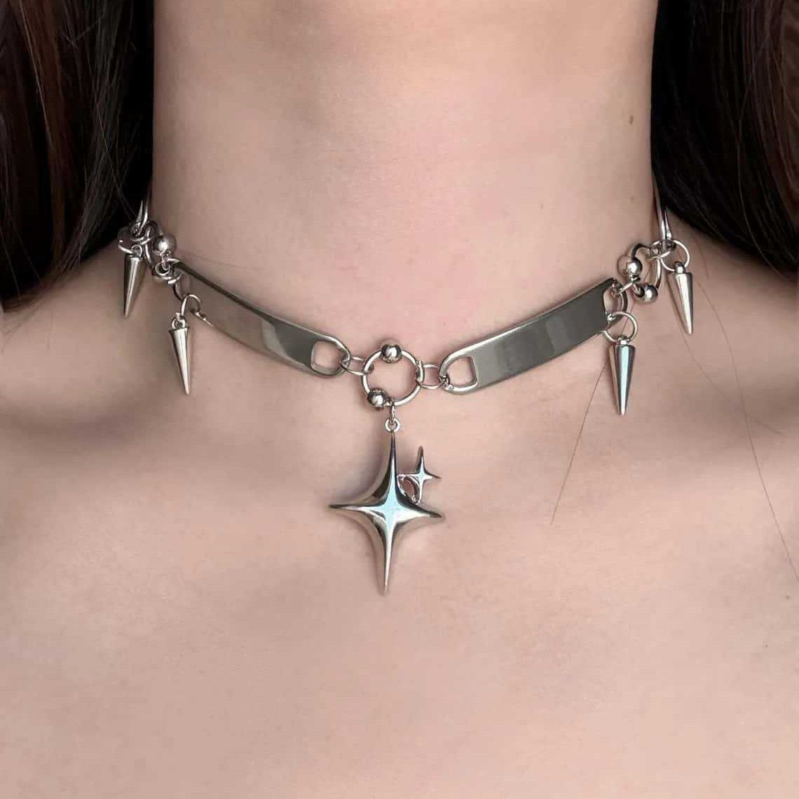 Y2K Necklace Gothic Punk Style
