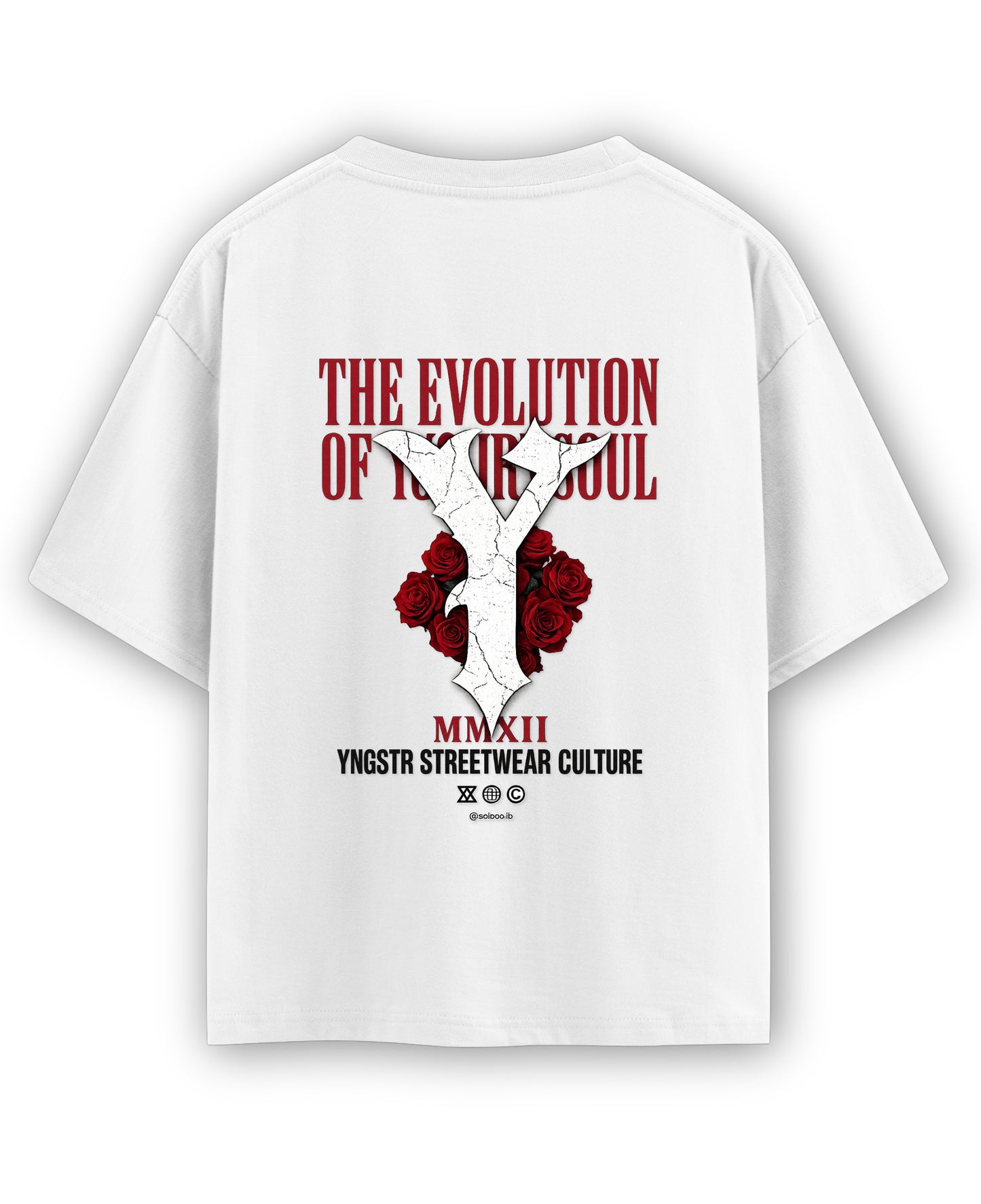 White Oversized T-shirt Back Design