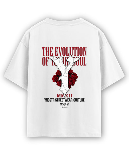 White Oversized T-shirt Back Design