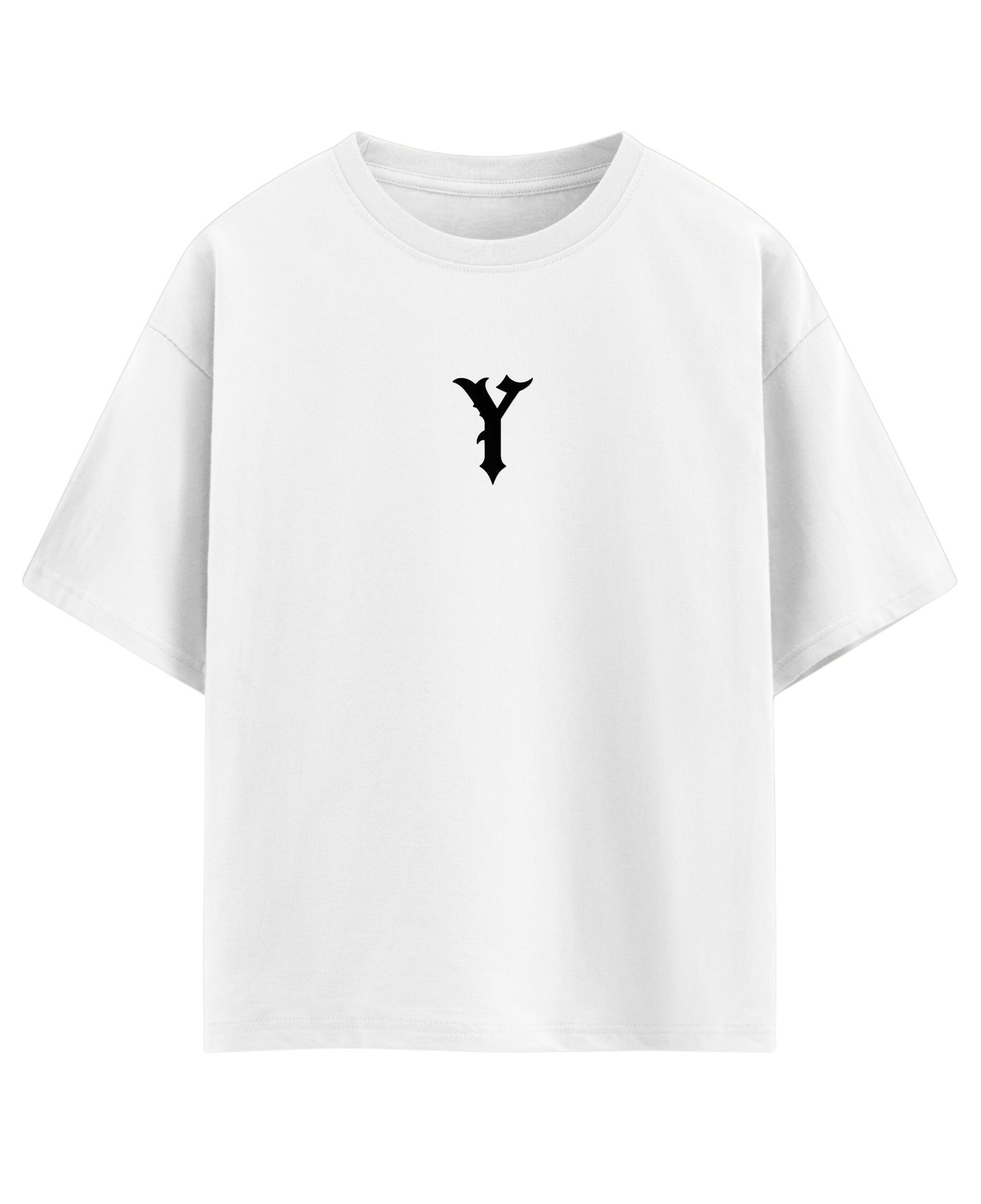 White Oversized T-shirt Front Design