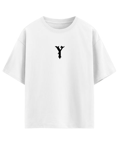 White Oversized T-shirt Front Design