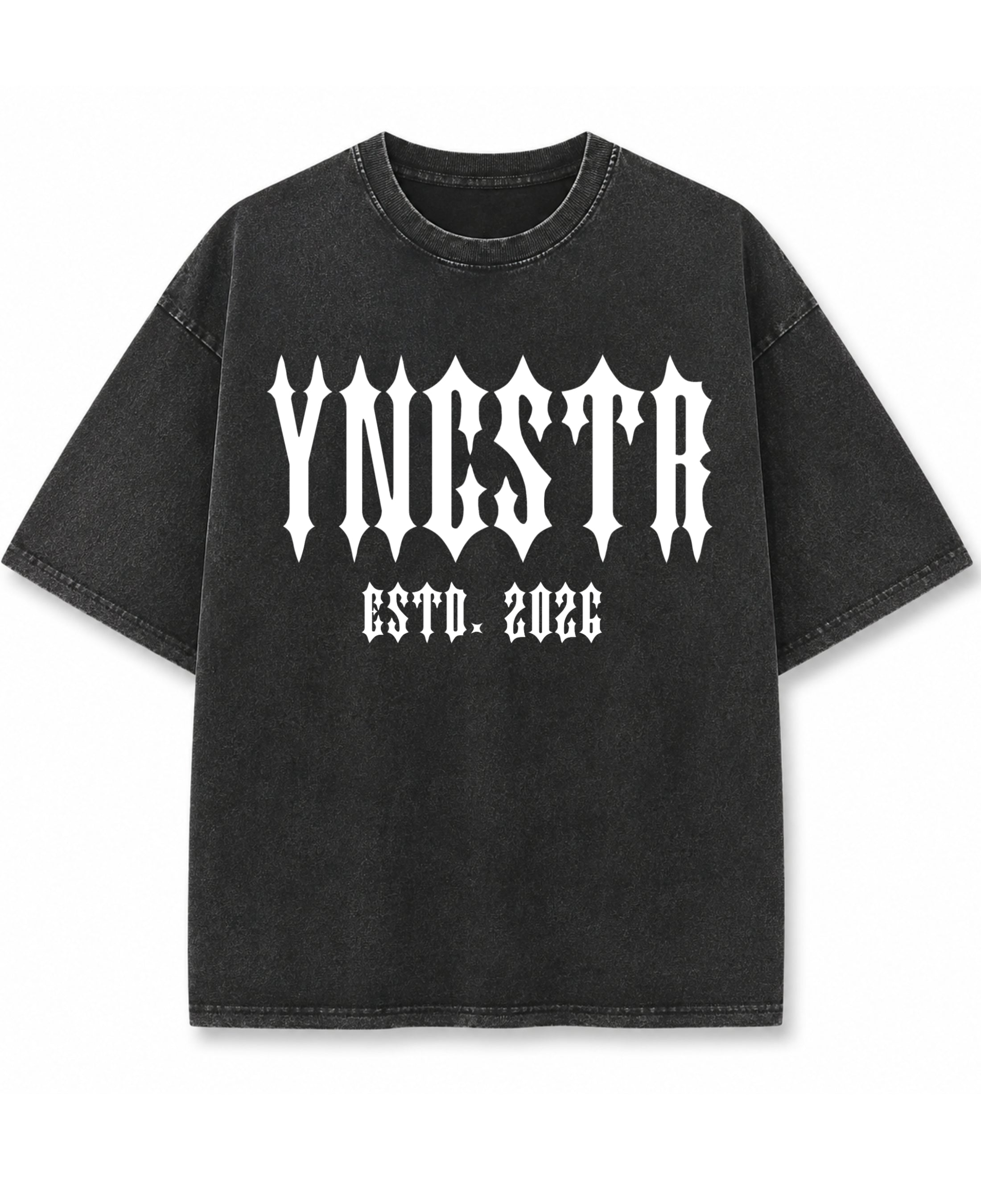 Vintage Fade Wash Oversized T-shirt Front Design