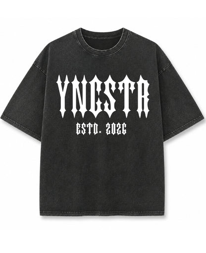 Vintage Fade Wash Oversized T-shirt Front Design