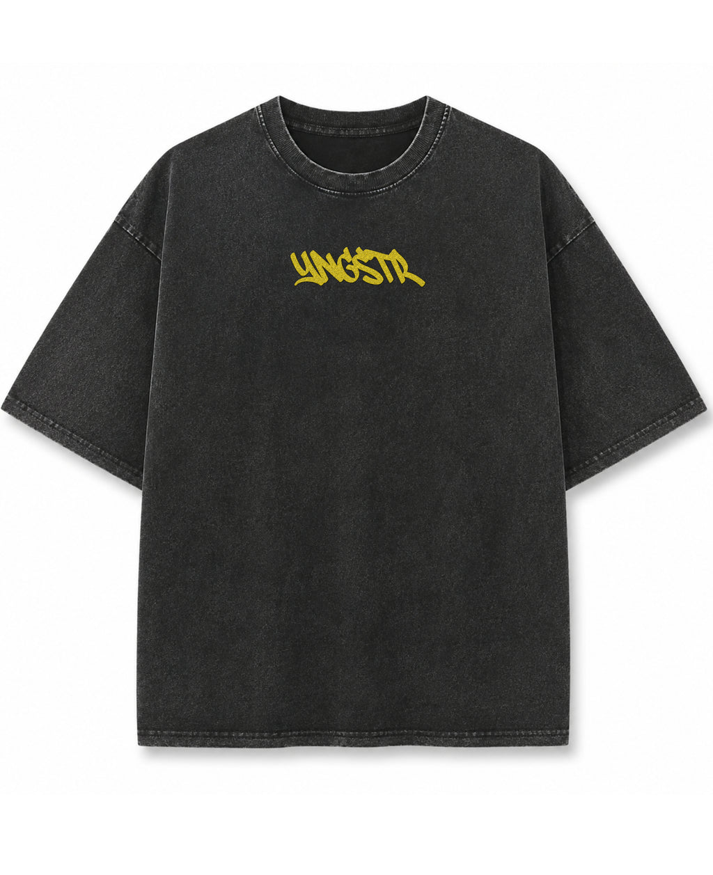 Vintage Fade Wash Oversized T-shirt Front Design