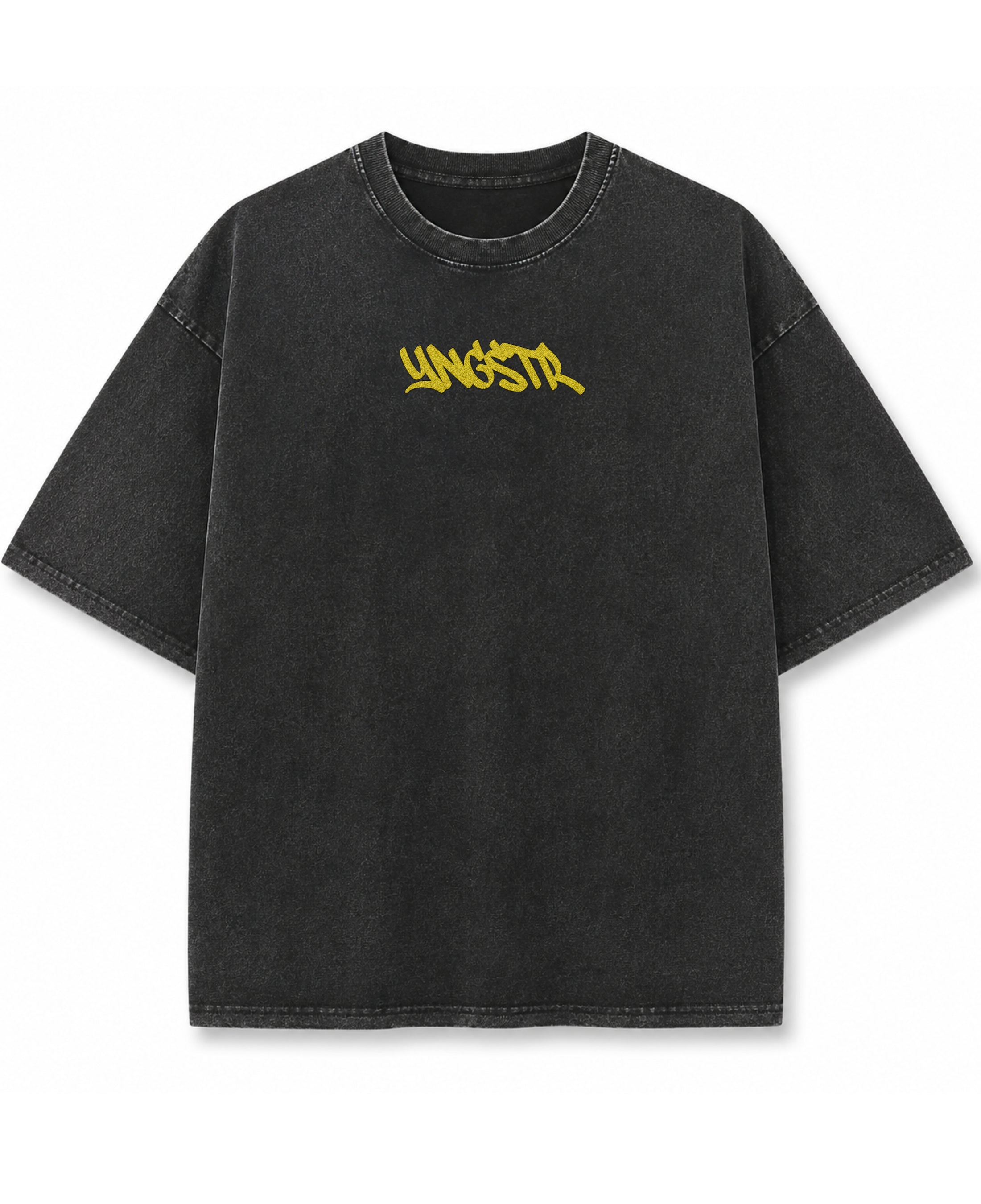 Vintage Fade Wash Oversized T-shirt Front Design
