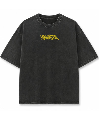 Vintage Fade Wash Oversized T-shirt Front Design